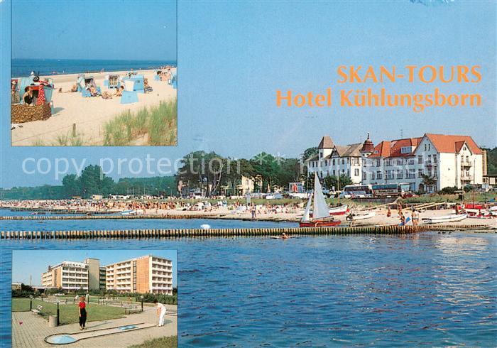 Kuehlungsborn Ostseebad Skan Tours Hotel Kuehlungsborn Strand Minigolfanlage