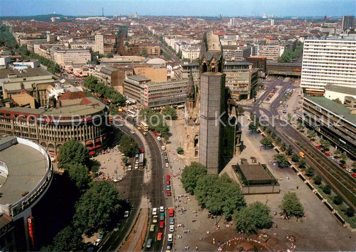 BERLIN  CITY Kaiser Wilhelm Gedaechtniskirche mit Breitscheidplatz