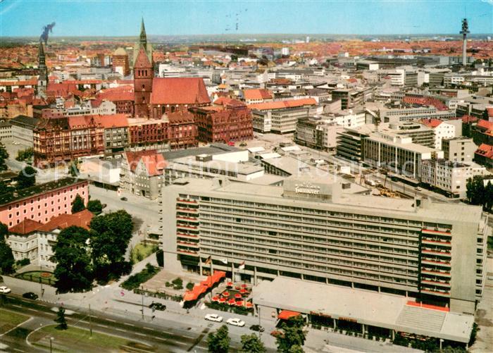 HANNOVER  CITY Blick vom Rathausturm auf Stadtzentrum und Hotel Intercontinental