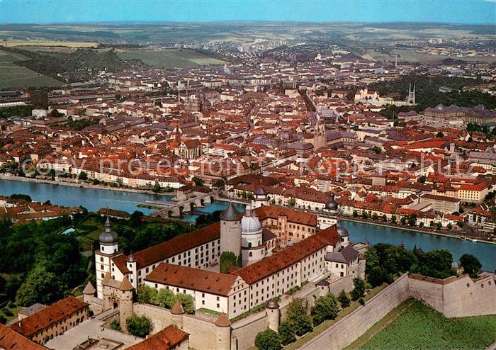 WueRZBURG Bayern Fliegeraufnahme mit Schloss