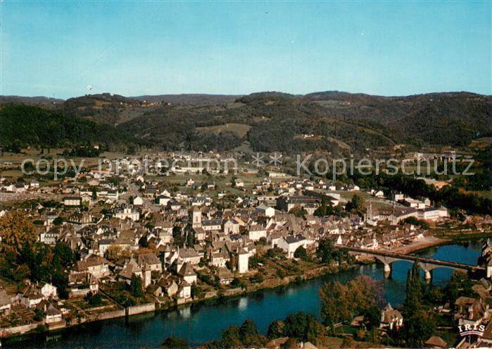 Argentat Vue generale aerienne