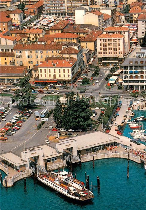 Verbania-Pallanza Faehrhafen Fliegeraufnahme