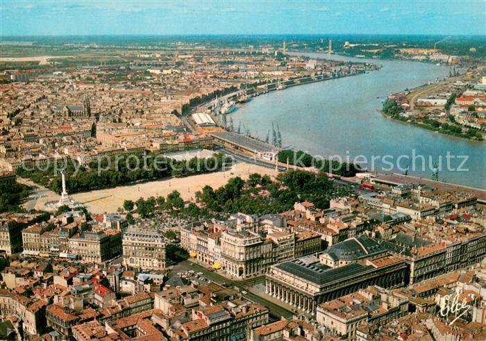Bordeaux 33 Vue generale aerienne du Grand Theatre et la Place des Quinconces Le