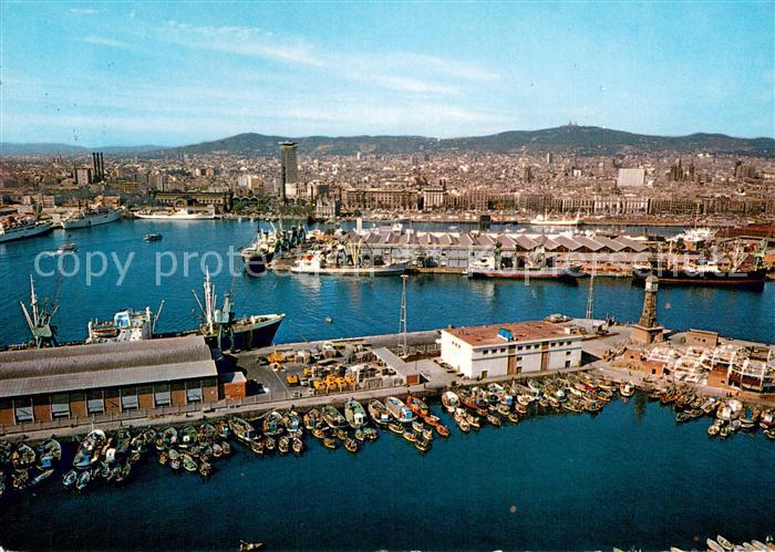 Barcelona Cataluna Puerto Vista aerea