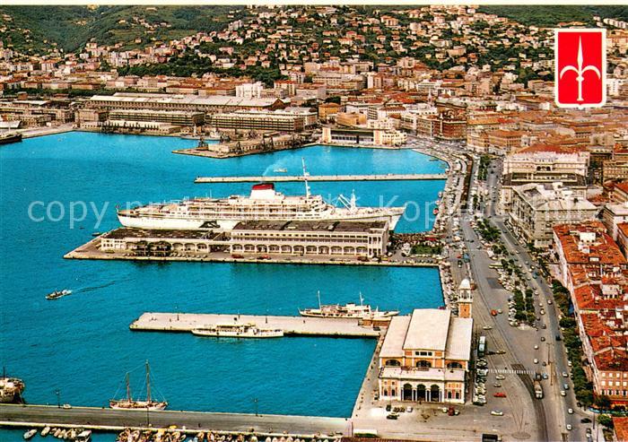 Trieste Riva tre Novembre Fliegeraufnahme