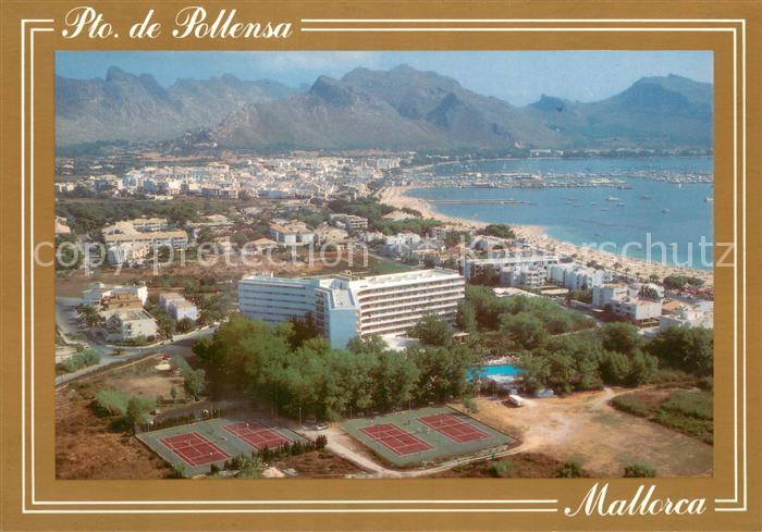 Pollensa Mallorca Fliegeraufnahme