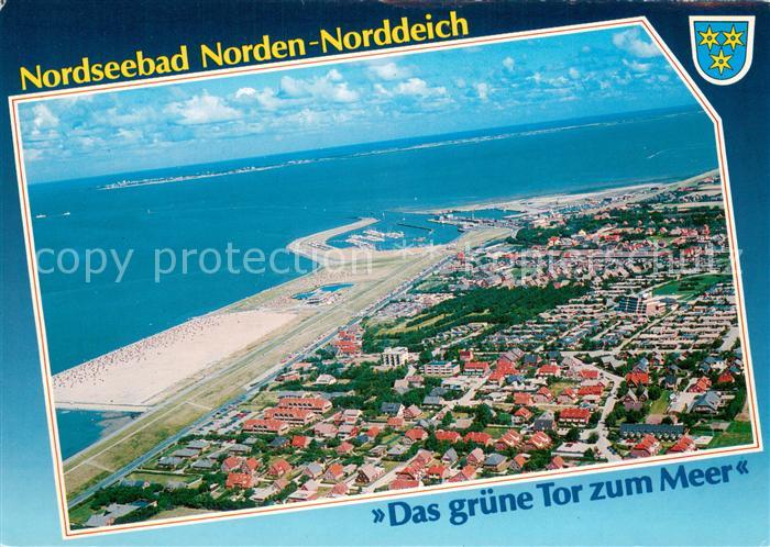 Norden Norddeich Nordseebad Fliegeraufnahme