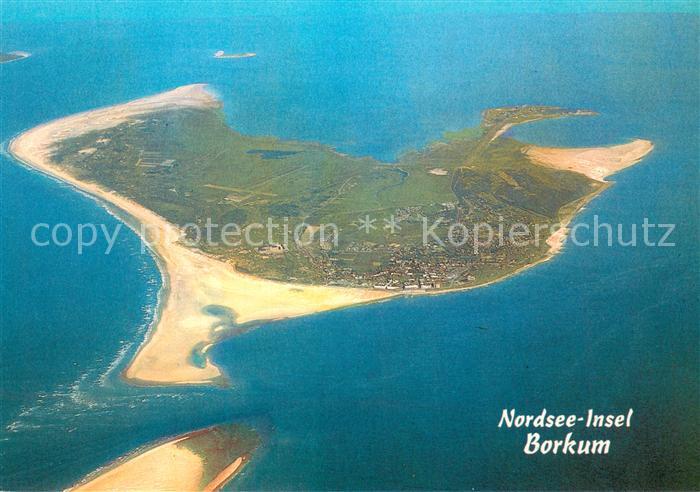 BORKUM Nordseebad Niedersachsen Fliegeraufnahme