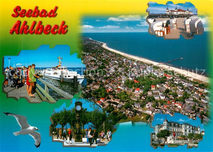 Ahlbeck Ostseebad Fliegeraufnahme Strand Details
