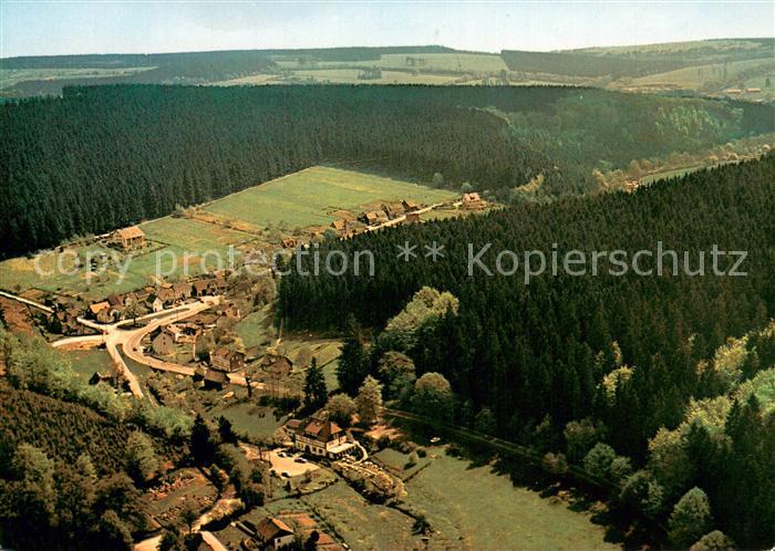 Neuhaus Solling Fliegeraufnahme mit OT Fohlenplacken