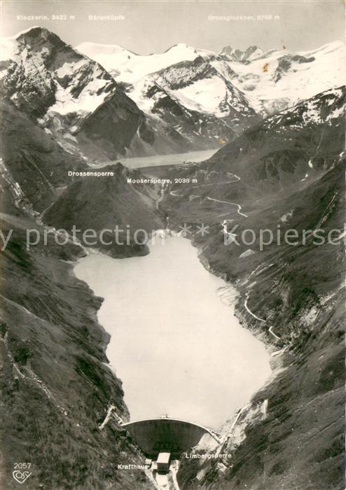 Kaprun Kraftwerksanlagen mit Stausee Mooserboden und Wasserfallboden
