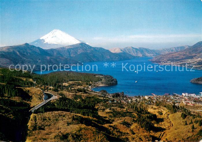 Mount Fuji and Lake Hakone Fliegeraufnahme