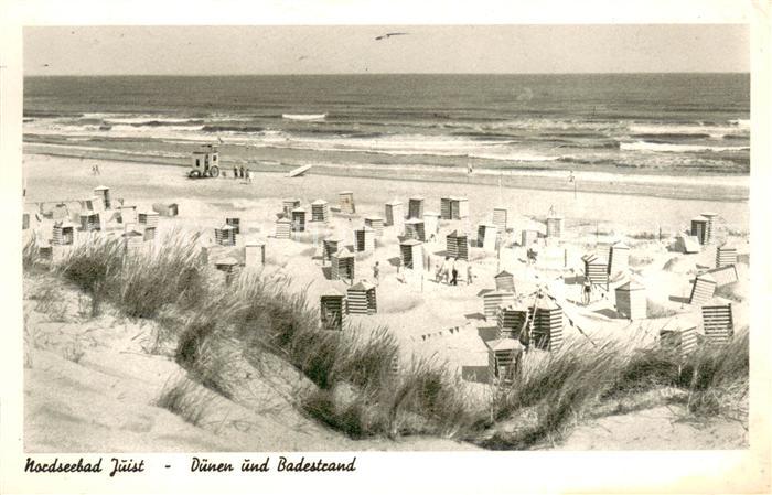 Juist Nordseebad Duenen und Badestrand Nordseeinsel
