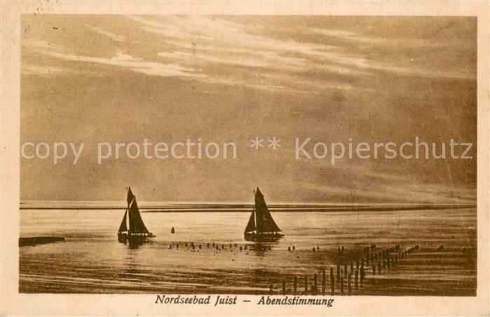 Juist Nordseebad Abendstimmung