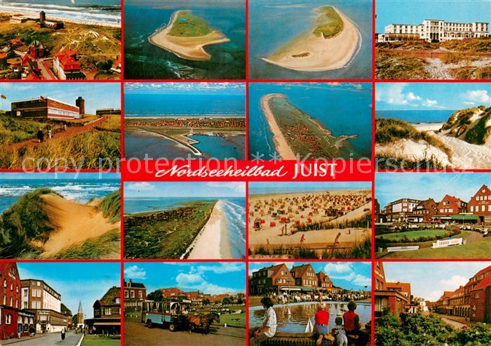 Juist Nordseebad Nordseeinsel Fliegeraufnahme Duenen Kurhaus Strand Dorfmotive P