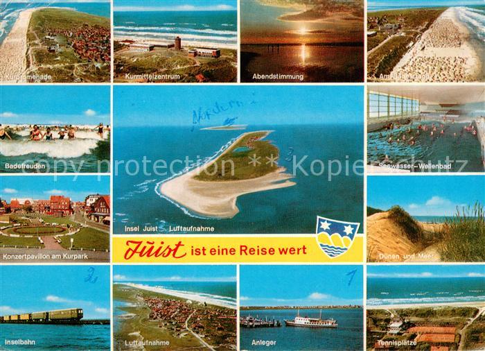 Juist Nordseebad Kurpromenade Kurzentrum Abendstimmung Konzertpavillon Kurpark W