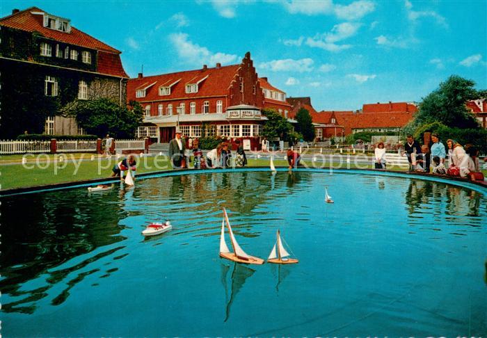 Juist Nordseebad Schiffchenteich am Kurplatz