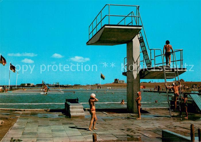 Norddeich  Norden Nordseebad Freibad Sprungturm