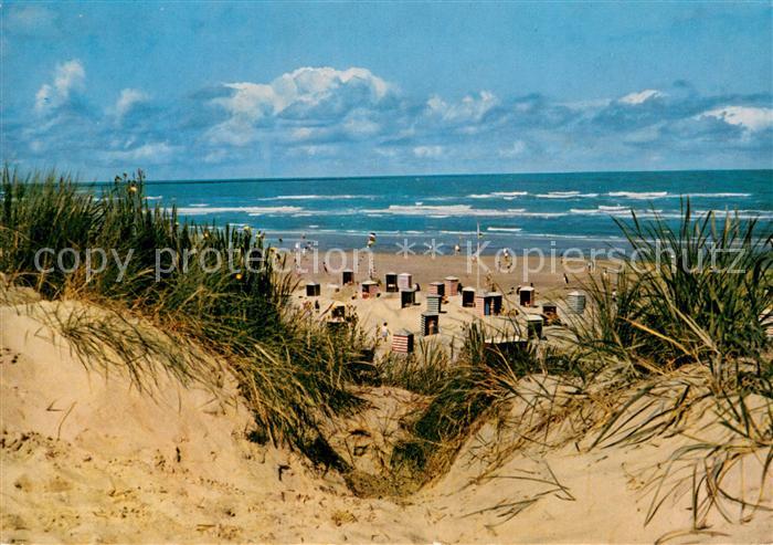 Juist Nordseebad Duenen Strand und Meer