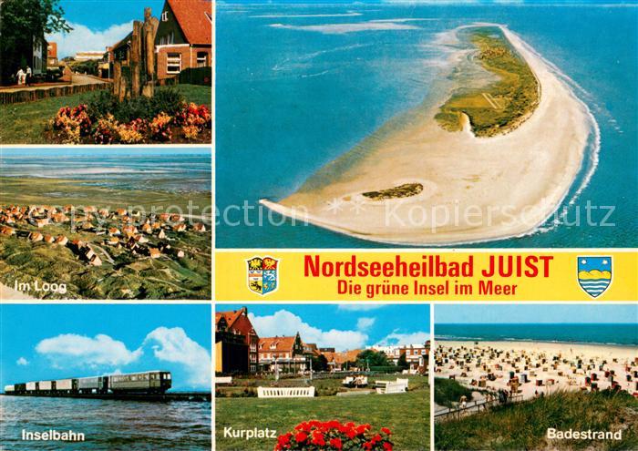 Juist Nordseebad Dorfmotiv Im Loog Nordseeinsel Fliegeraufnahme Inselbahn Kurpla