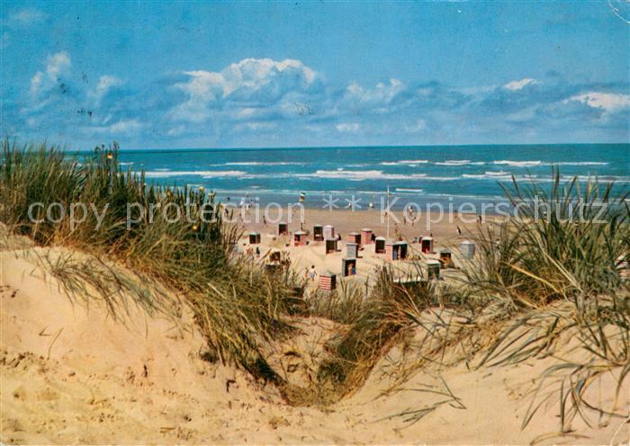 Juist Nordseebad Duenen Strand und Meer