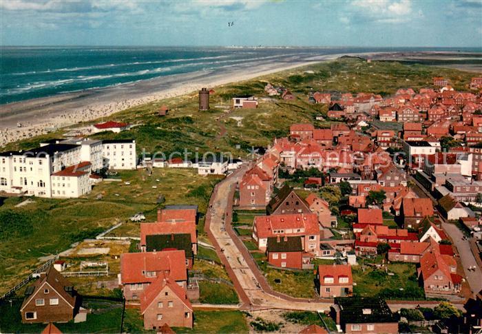 Juist Nordseebad Teilansicht Inseldorf Kurzentrum Wasserturm Strand