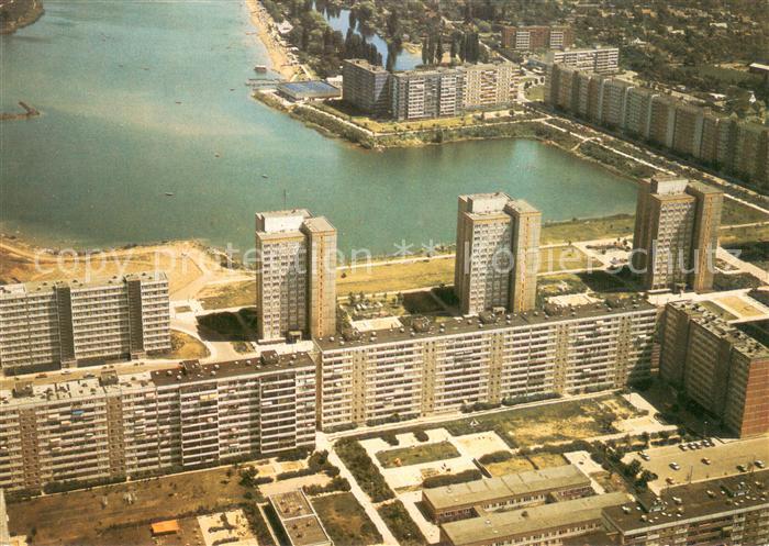 MAGDEBURG  CITY Nordstadt Wohnblocks Neustaedter See Luftbildserie der Interflug