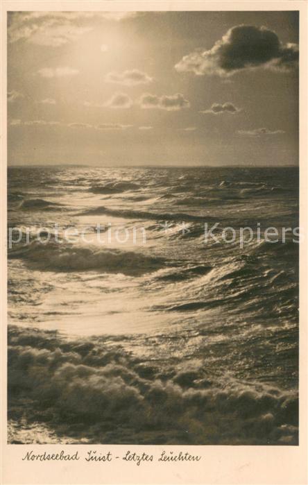 Juist Nordseebad Letztes Leuchten