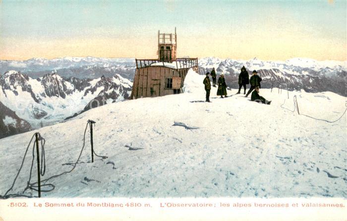 Montblanc Observatoire les alpes bernoises et valaisannes