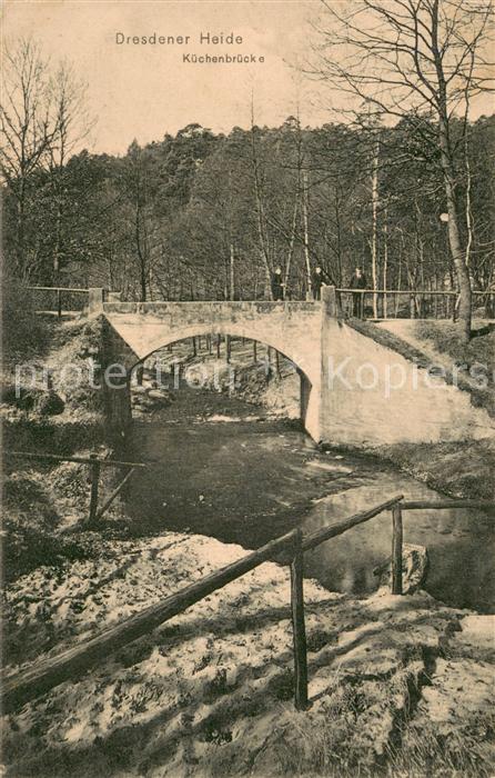DRESDEN Elbe Dresdener Heide Kuechenbruecke