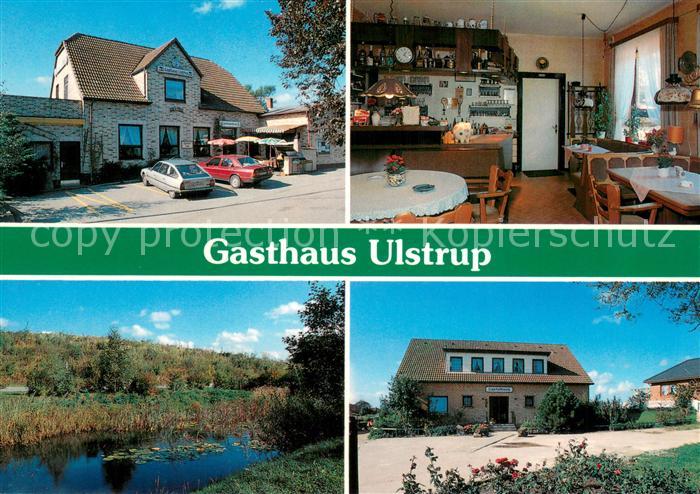 Wees Gasthaus Ulstrup Gaststube Teich Garten