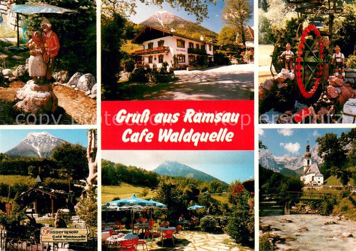 Ramsau Berchtesgaden Cafe Waldquelle Maerchengarten Terrasse