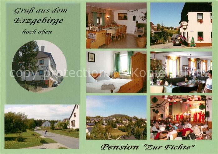 Baerenstein Annaberg-Buchholz Pension Zur Fichte Gastraeume Zimmer Panorama