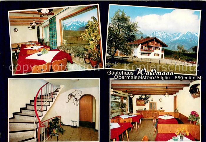 Obermaiselstein Gaestehaus Waldmann Gaststube Treppenaufgang