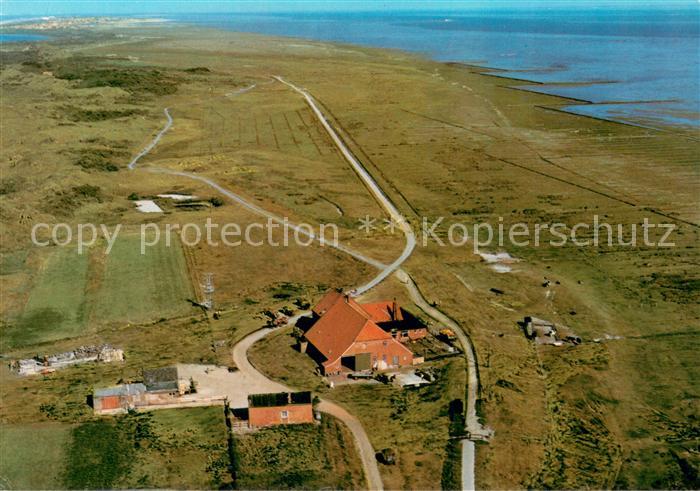 Insel Juist Fliegeraufnahme mit Domaene Bill