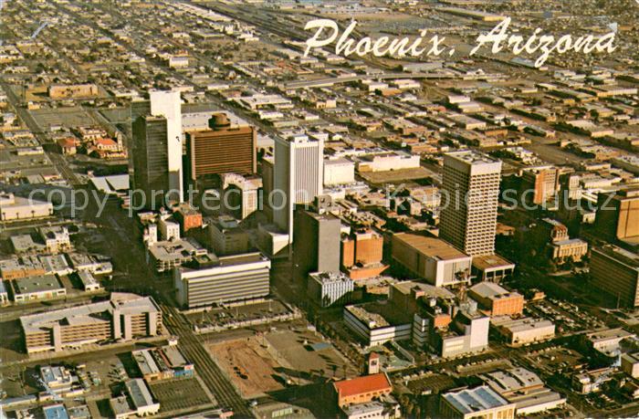 Phoenix Arizona Downtown Phoenix Air view