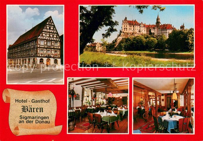 Sigmaringen Hotel Gasthof Baeren Gastraeume Schloss