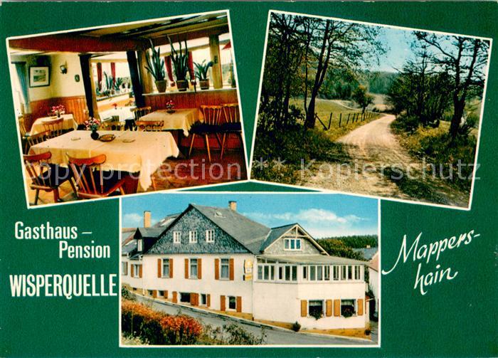Mappershain Gasthaus Pension Wisperquelle Gaststube Waldweg