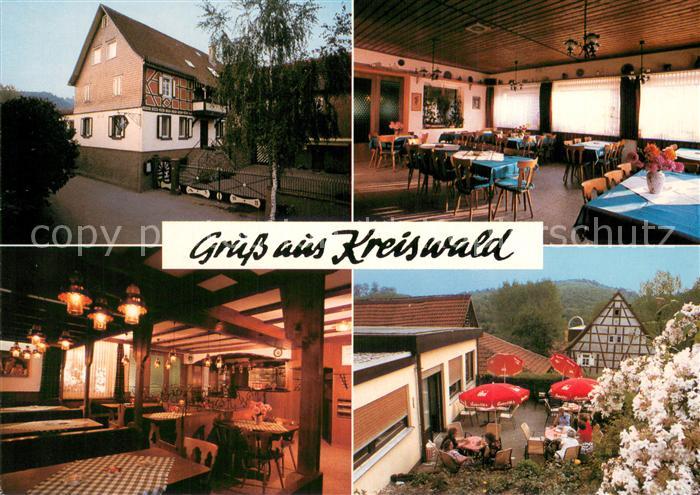 Rimbach Odenwald Gasthaus Zum Kreiswald Gastraeume Gartenterrasse