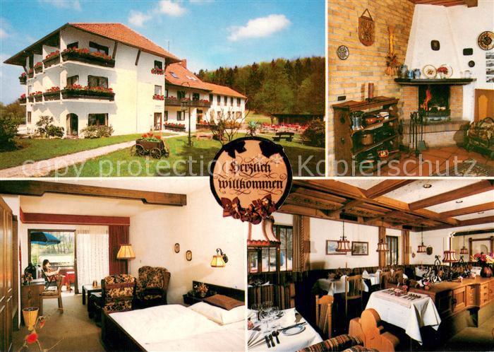 Laubach Hessen Hotel Waldhaus Restaurant Gaestezimmer Kaminzimmer