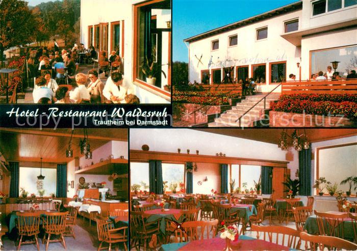 Trautheim Hotel Restaurant Waldesruh Terrasse Gastraeume