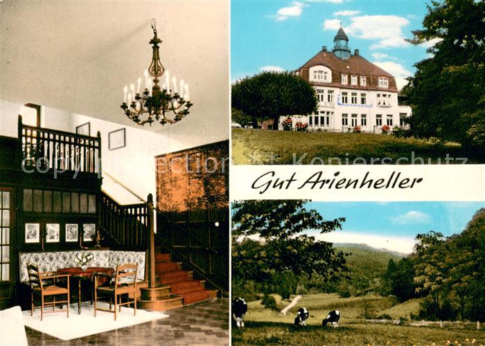 Rheinbrohl Fremdenpension Gut Arienheller Treppenaufgang Panorama