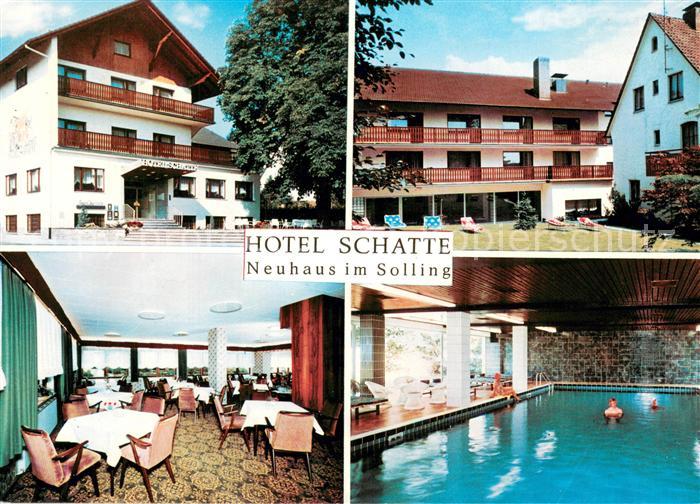 Neuhaus Solling Hotel Schatte Gaststube Hallenbad