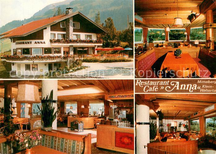 Mittelberg Kleinwalsertal Restaurant Cafe Anna Gastraeume