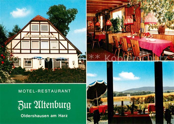 Oldershausen Northeim Motel Restaurant Zur Altenburg Gaststube Terrasse