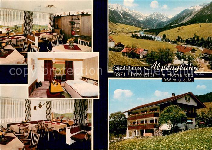 Hinterstein Bad Hindelang Gaestehaus Alpengluehn Gastraeume Gaestezimmer Panoram