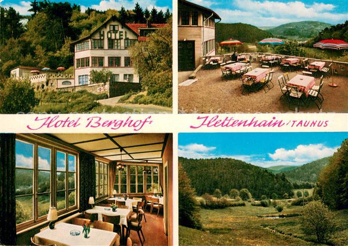 Hettenhain Hotel Cafe Berghof Gaststube Terrasse Panorama