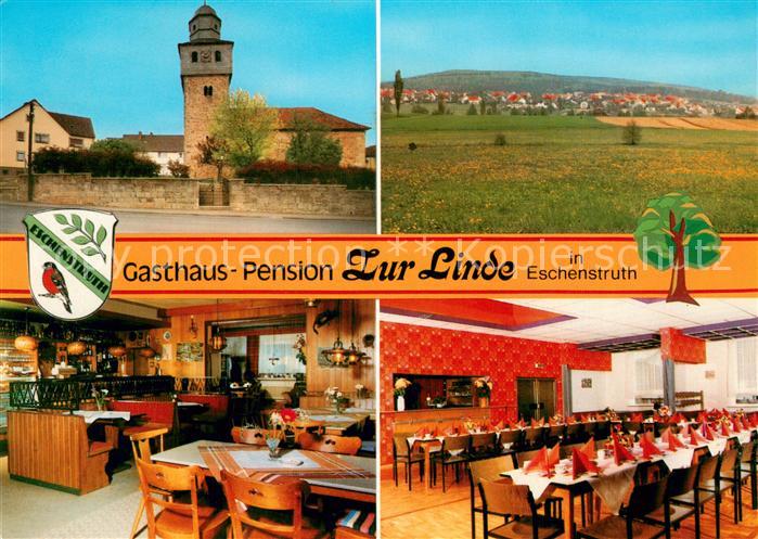 Eschenstruth Gasthaus Pension Zur Linde Panorama Gaststube Speisesaal