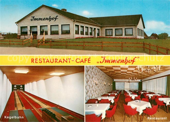 Schackendorf Bad Segeberg Restaurant Cafe Immenhof Restaurant Kegelbahn