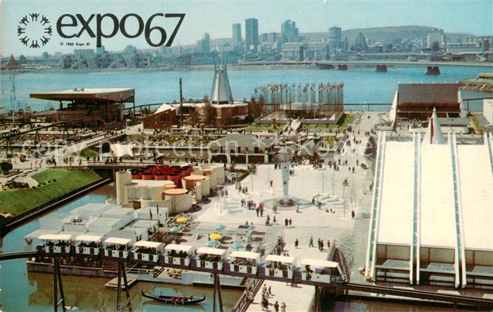 Montreal Quebec Expo 67 Indians of Canada Pavilion and the St Lawrence River